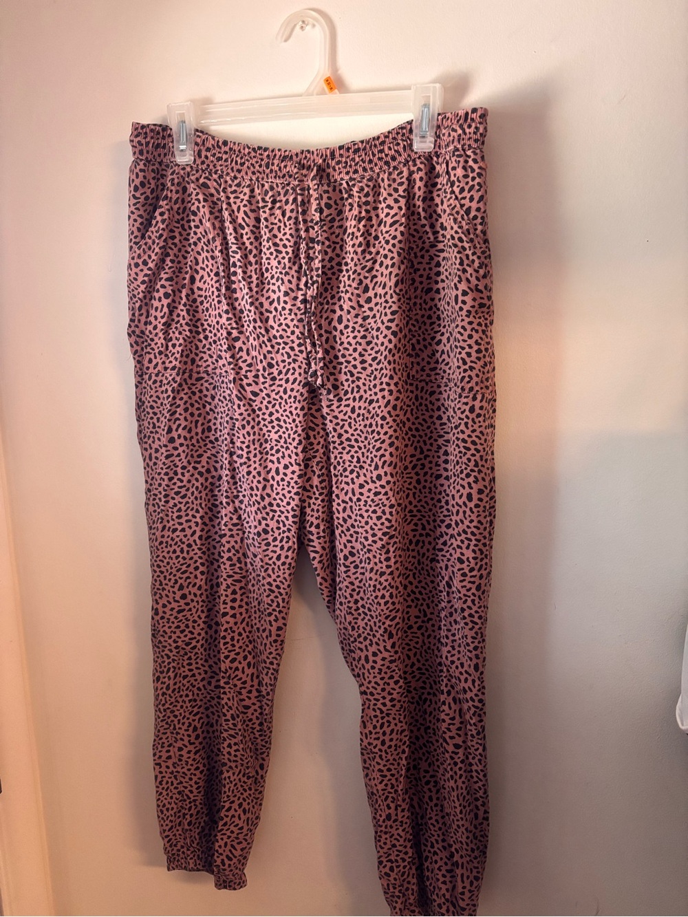 PINK Victoria's Secret Pink Leopard Print Joggers